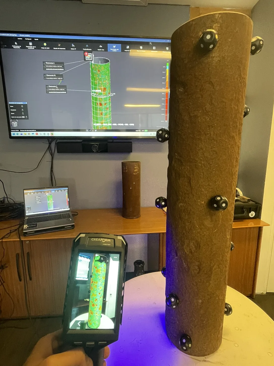Inspección con escáner 3D EVO sin detener la operación