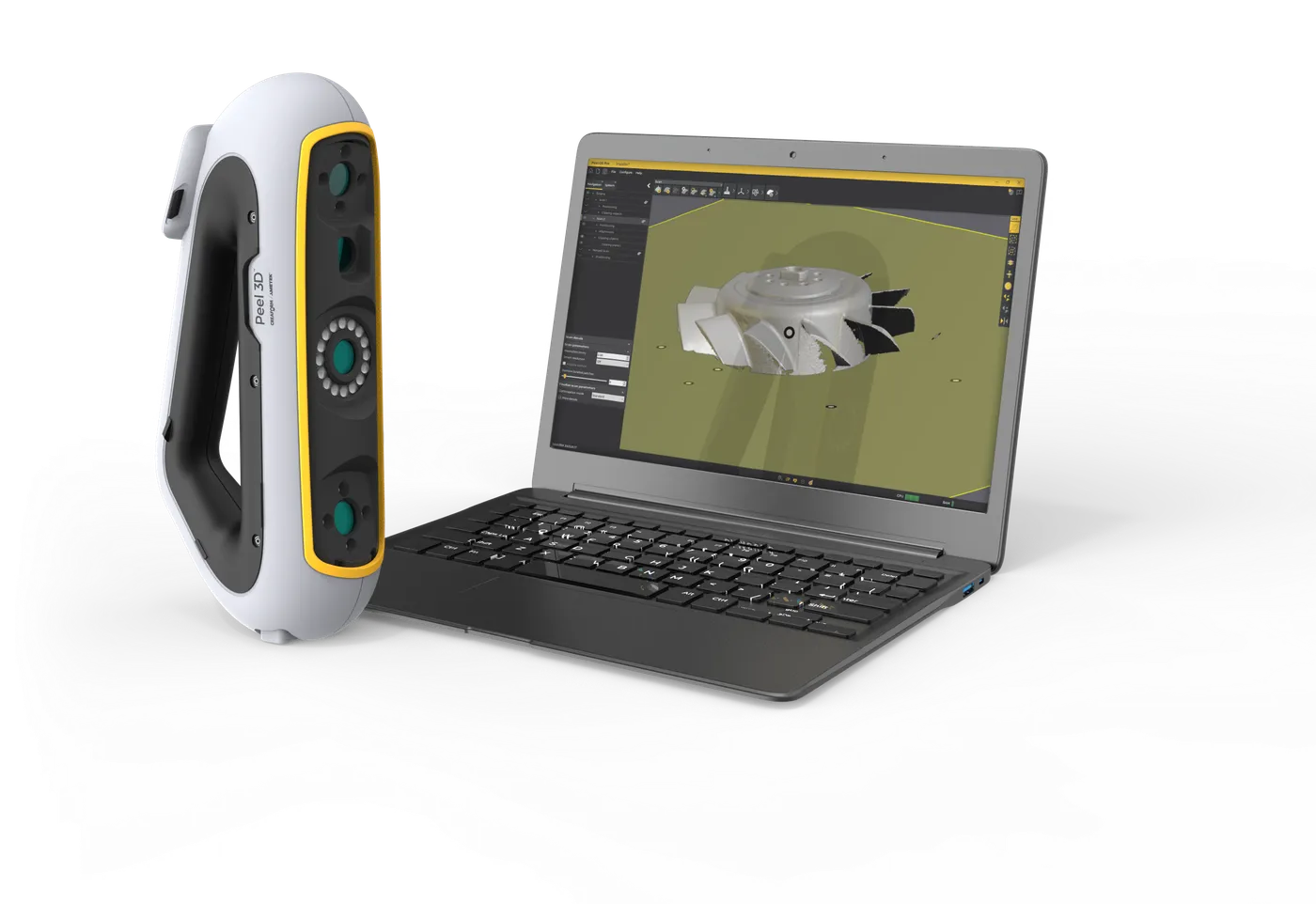 peel 3 con laptop y software