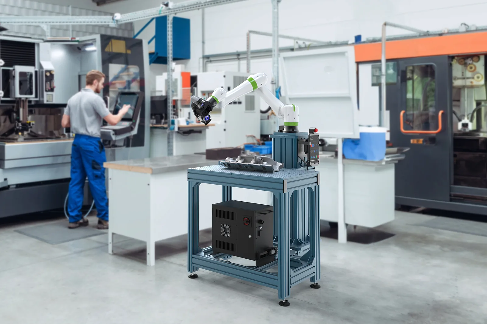 Celda de control de calidad automatizado en línea de producción