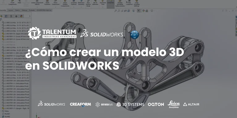 Guía completa para crear un modelo 3D en SOLIDWORKS Standard